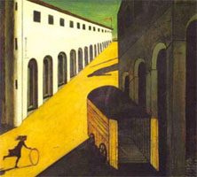 Mystery and Melancholy of a Street (1913) by Giorgio di Chirico