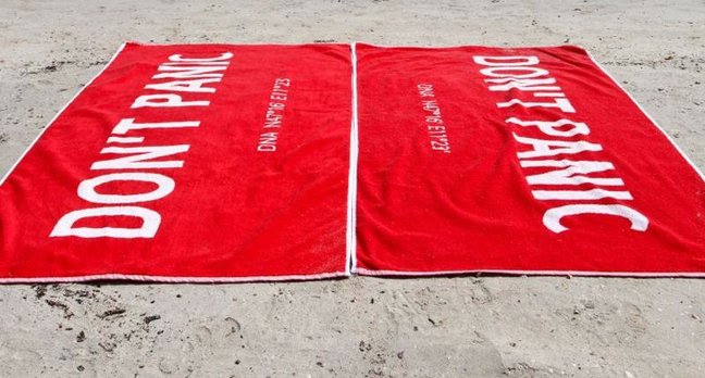 Don't Panic towel