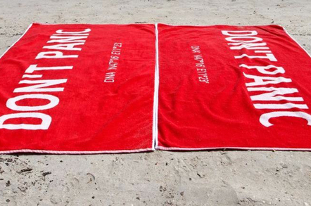 Don't Panic towel