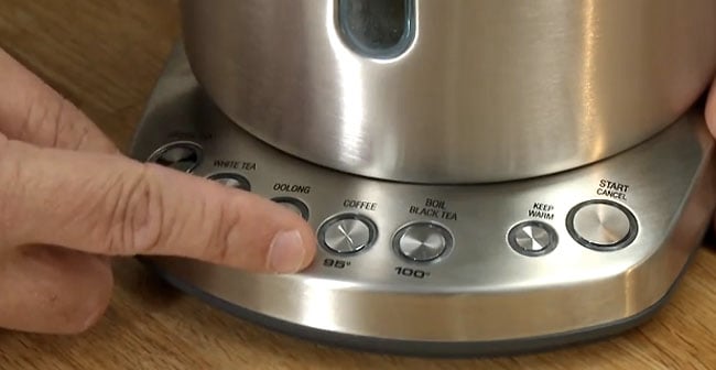 Sage - the Smart Kettle controls