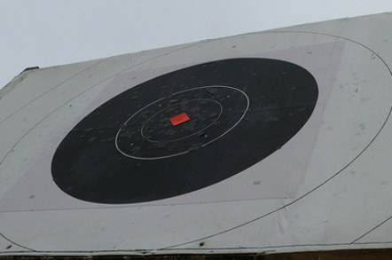 Bisley rifle range target. Credit: Darryl Stark