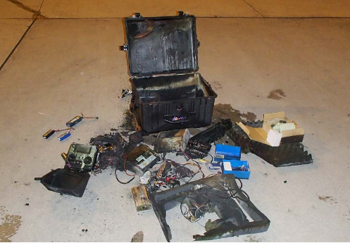 Batteries that caught fire on Fiji Airlines plane
