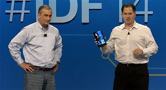 Brian Krzanich and Michael Dell