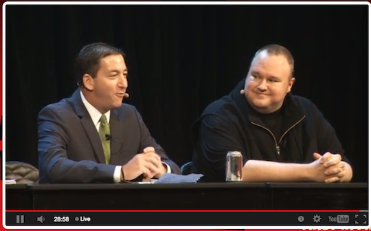 Glenn Greenwald and Kim Dotcom