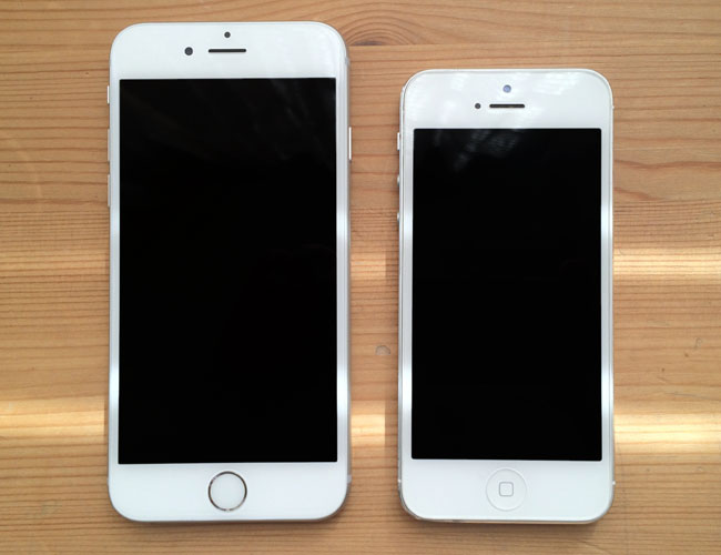 iphone 6 size compared to iphone 5