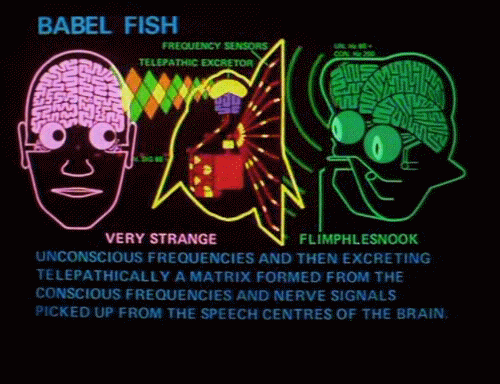 Warning: strobing effect - Babel fish animation