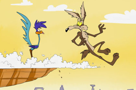 Wile E. Coyote goes over the edge again