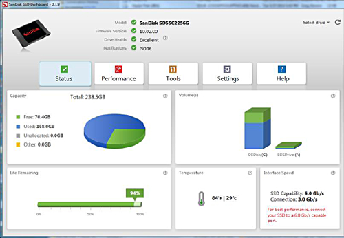 SanDisk X300_Dashboard