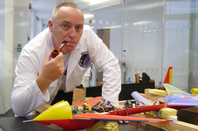 Lester poses with the Vulture 2