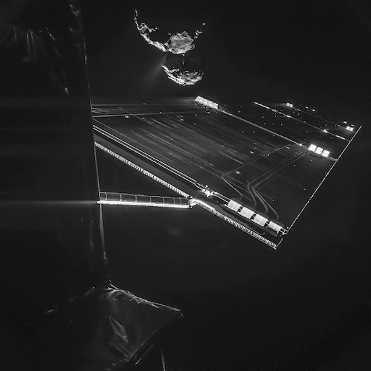 Rosetta Selfie from 10 miles