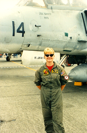 Mary Cummings at airshow