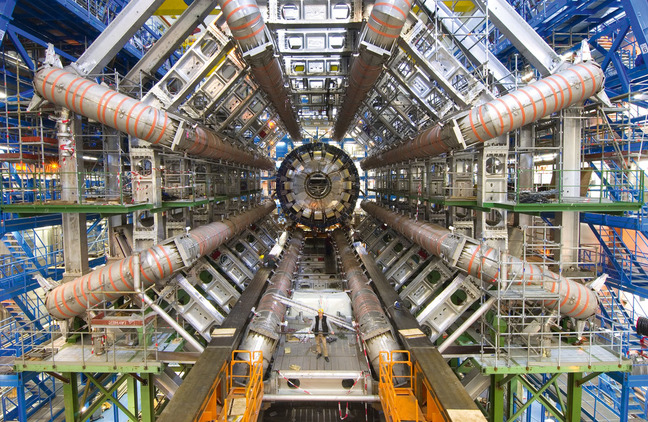 ATLAS (A Toroidal LHC Apparatus) is one of six detector experiments at the Large Hadron Collider (LHC) – image by Maximilien Brice CERN/Science photo library