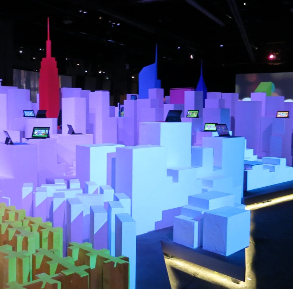 Microtropolis, a model city made for Windows 8 at the New York launch