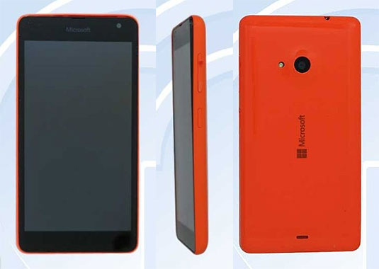 Leaked images showing a Microsoft-branded smartphone