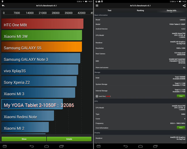 Lenovo Yoga Tablet 2 10-inch Android fondleslab