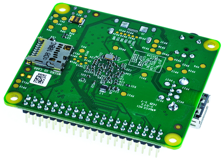 The Raspberry Pi A+'s shapely rear