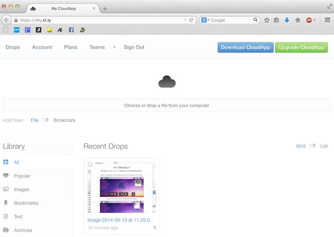 CloudApp remote storage service