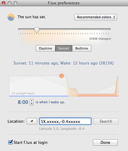 f.lux daylight emulation 