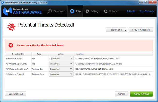 Malwarebytes Anti-Malware