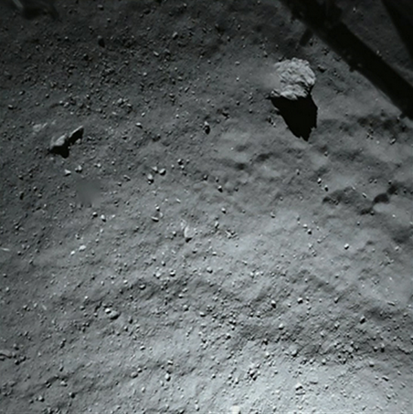 Philae ROLIS view of the comet landing site from 40m