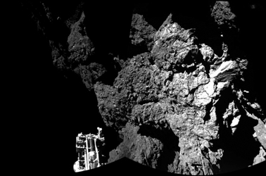 Philae takes a first look at the surface of Comet 67P