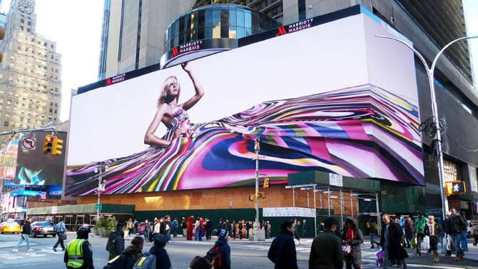 World's largest billboard on New York's Times Square