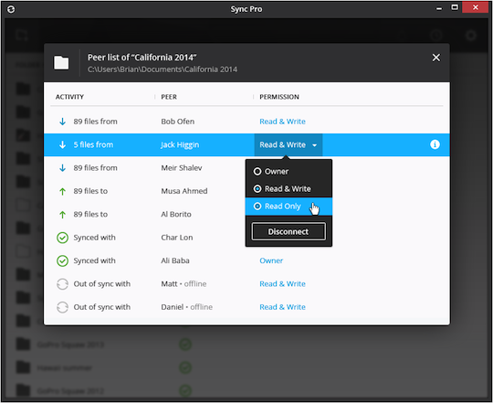 Bittorrent Sync 2.0 screenshot