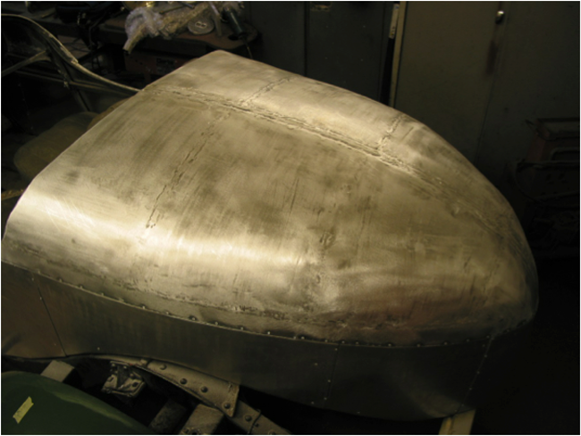 Fabricated aluminium body, photo: Mark Whitehorn