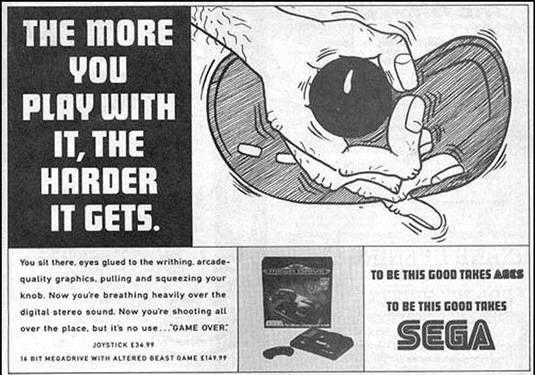 Silly Sega joystick advert