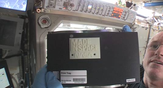 First part from 3D printer on ISS