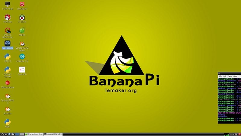 Banana Pi screen