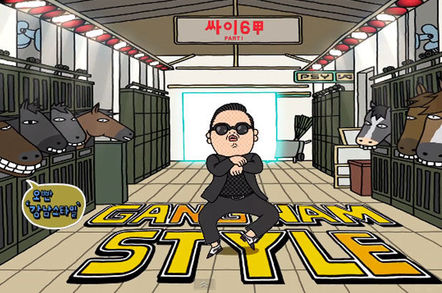 Cartoon of Psy gangnam style