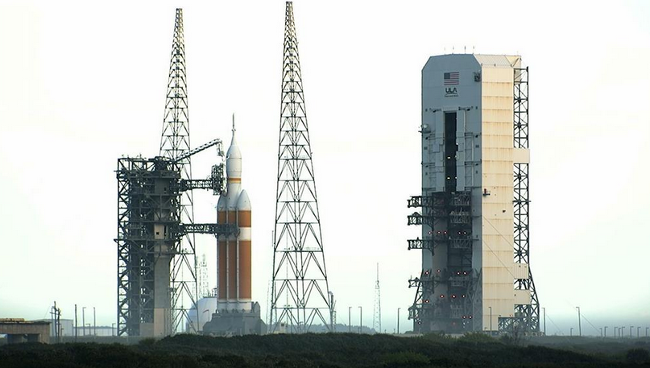 Orion on the launch pad