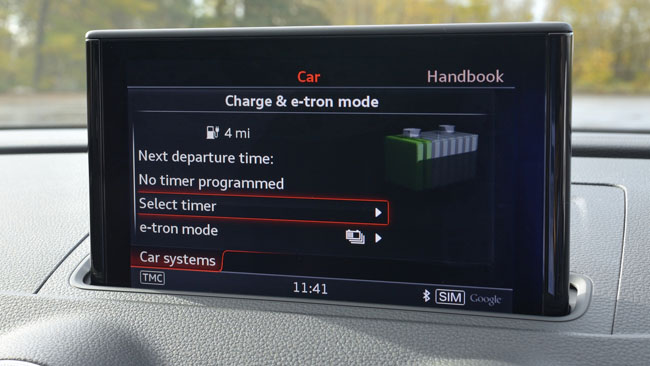 Audi A3 e-tron plug-in hybrid car