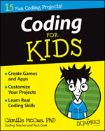 Coding for Kids for Dummies book cover