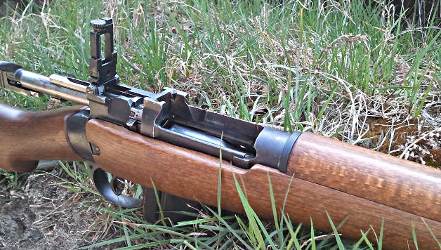 Lee Enfield receiver closeup. Pic: Gareth Corfield