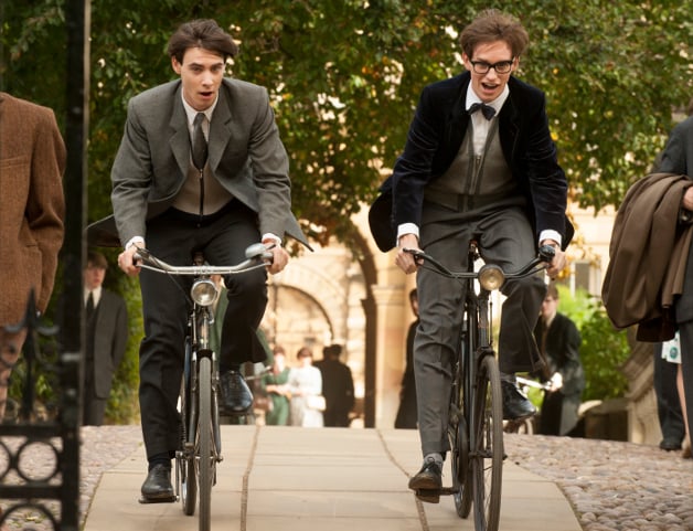 Harry Lloyd and Eddie Redmayne in The Theory of Everything