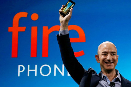 Jeff Bezos shows off the Amazon Fire Phone