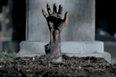 Zombie rising from the grave