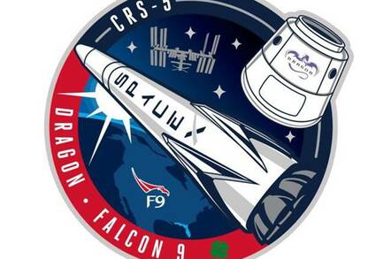 The mission patch for SpaceX's fifth resupply mission