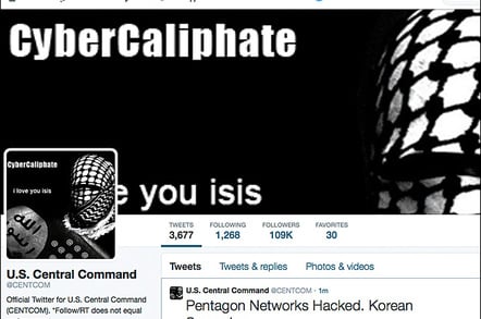 Hacked US CENTCOM Twitter account