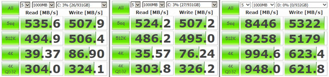 Samsung 850 EVO 1TB SSD benchmarks