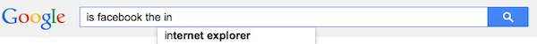 Is Facebook Internet Explorer?