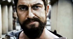 Leonidas, king of Sparta, as portrayed by Gerard Butler in the film 300. Pic copyright: Warner Bros
