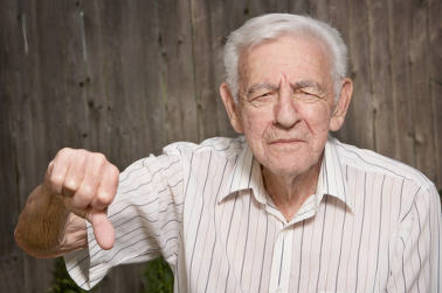 Angry old man