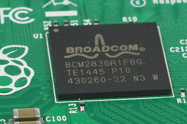 The Broadcom BCM2836 chip in the new Pi 2