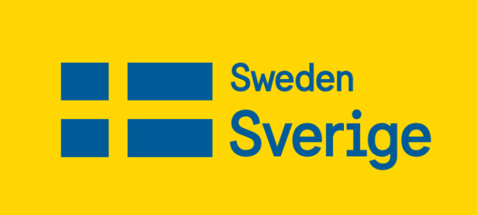 The new Swedish brand frontage - with flag and shiny new font