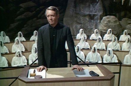 Patrick McGoohan as The Prisoner in "Fall Out"