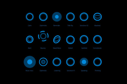 The many moods of Cortana