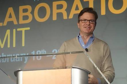 Jim Zemlin, speaking at Linux Foundation Collaboration Summit 2015